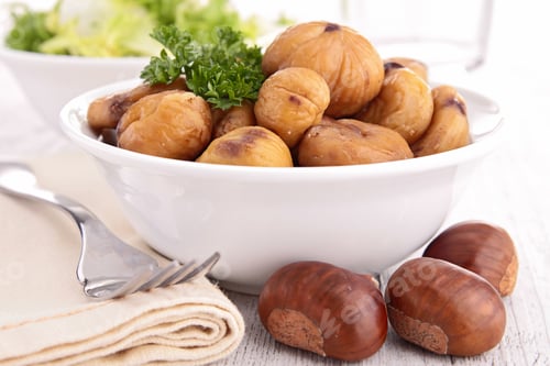 Preview: Bowl Of Cooked Chestnut
