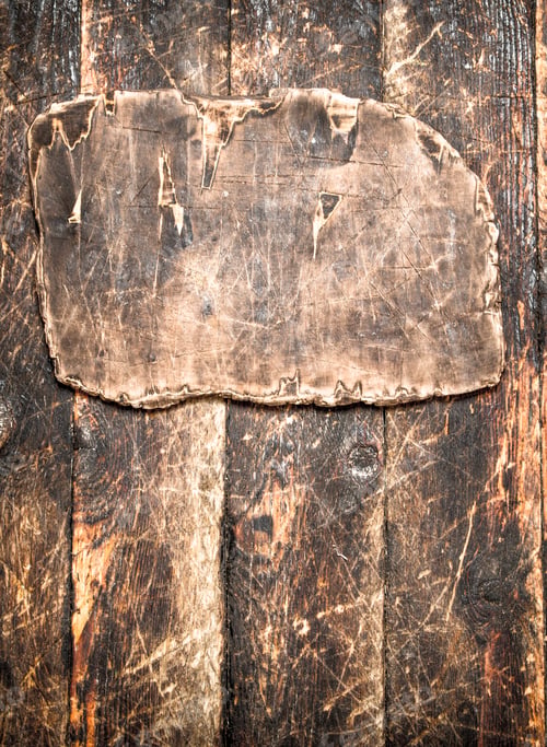 Preview: Serving Background. The Cutting Board. On A Wooden Table.