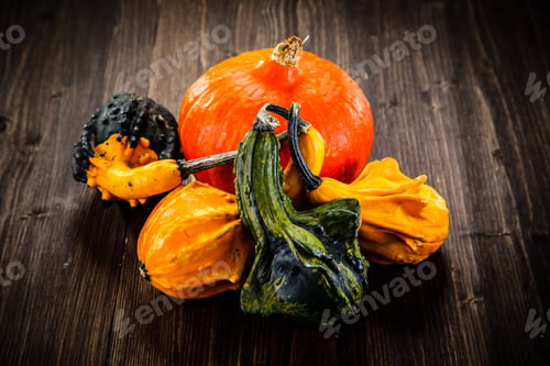 Preview: Pumpkins On Planks