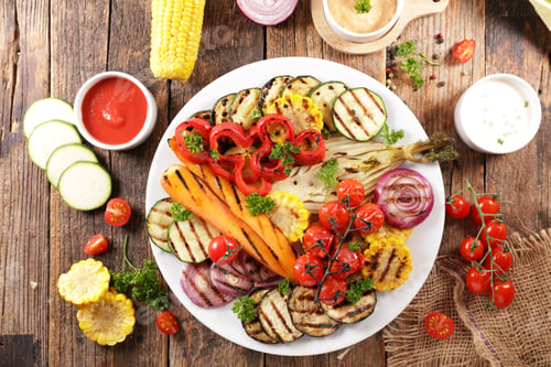 Preview: Vegetable Barbecue With Dipping Sauce