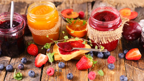 Preview: Fresh Homemade Jam With Bread