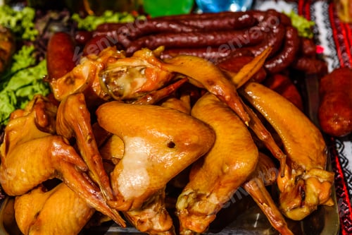 Preview: Pile Of The Fresh Smoked Chicken Wings