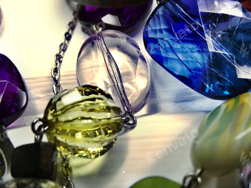 Preview: Jewelry Beads With Bright Colorful Crystals Luxury Fashion Accessory Background