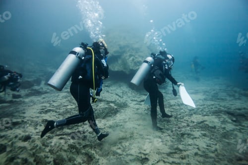 Preview: Scuba Diving Climb The Mountain Under The Hot Spring, Hot Water Make Vision Blurry In Coron Area