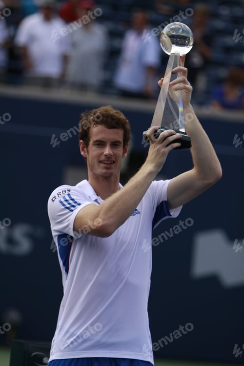 Preview: Toronto: August 15. Andy Murray Greets His Fans After He Won A Tournament With Roger Federer In The