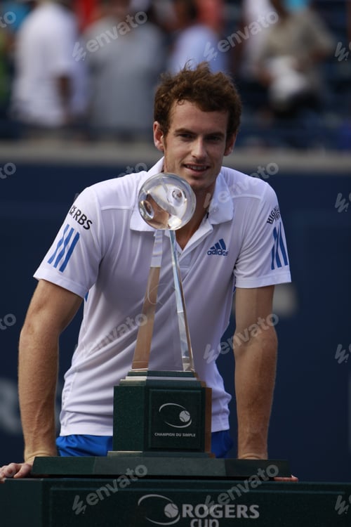 Preview: Toronto: August 15. Andy Murray Greets His Fans After He Won A Tournament With Roger Federer In The