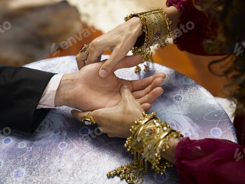Preview: Female Palm Reader With Client