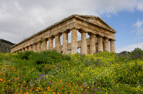 Preview: The Doric Temple Of Segesta, Province Of Trapani, Sicily, Italy