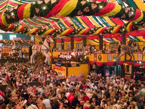 Preview: Beer Tent, Hippodrom, Oktoberfest, Munich, Bavaria, Germany