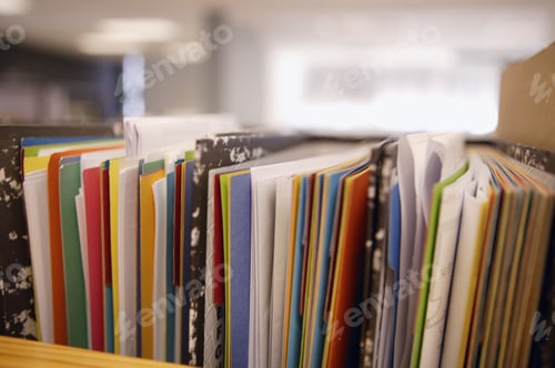 Preview: View Of Papers And Folders In Organizers