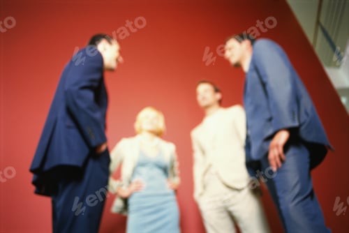 Preview: Blurred Underview Of Group Of Young Executives