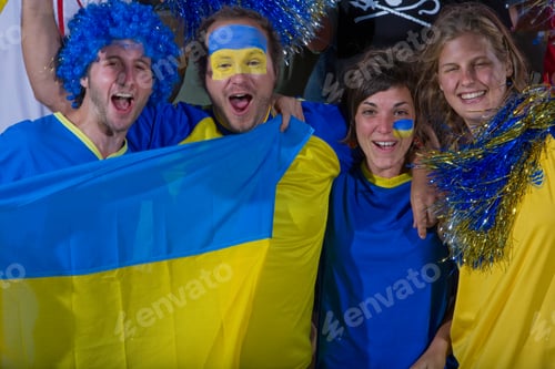 Preview: Ukrainian Fans At Soccer Game In Cape Town, South Africa