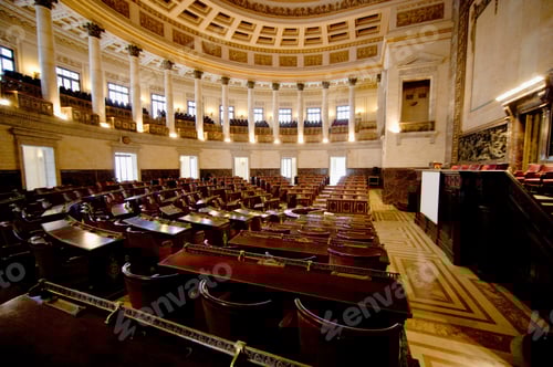 Preview: Hemiciclo Camilo Cienfuegos, Plenar Hall At Capitol, Havana, Cuba
