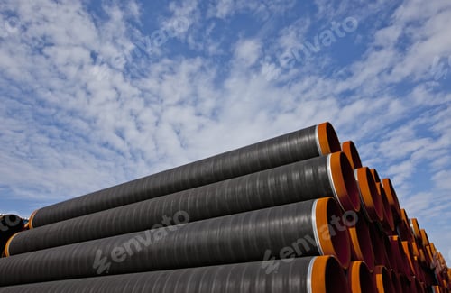 Preview: Pipes Of The Baltic Sea Gas Pipeline From Russia To Germany, Ferry Port Sassnitz, Ruegen Island