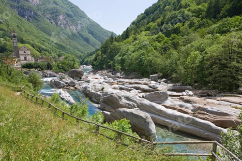 Preview: River In Valle Verzasca, Ticino, Switzerland