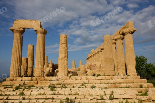 Preview: Ruined Temple Of Hera Or Temple Of Juno Lacinia, Valley Of The Temples, Agrigento, Sicily, Italy