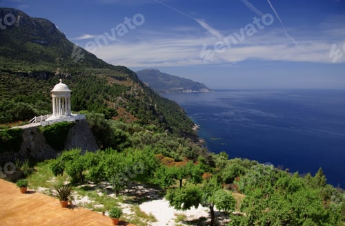 Preview: View From Son Marroig To The Ionic Temple And Coast, Mallorca, Spain
