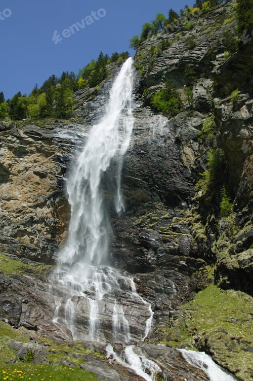 Preview: View Of Waterfall, Fallbach, Kaernten, Maltatal, Austria