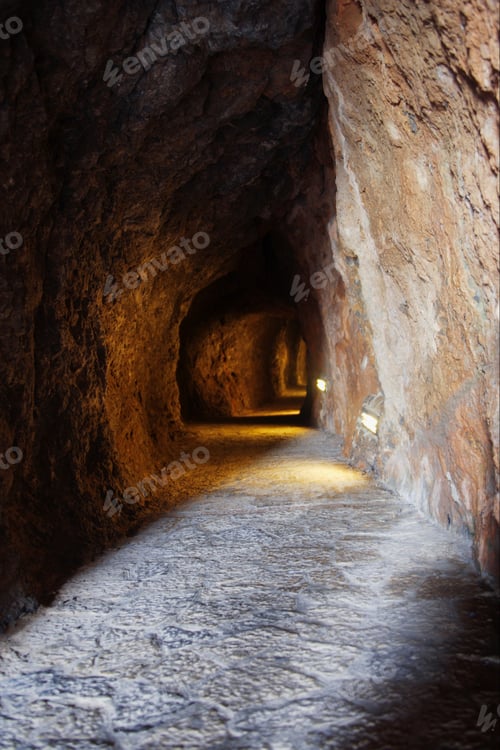Preview: Pedestrian Tunnel To Torrent De Pareis, Mallorca, Spain