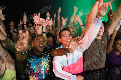 Preview: Fans Screaming And Cheering Behind Fence