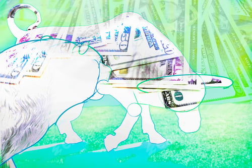 Preview: Illustration Of Bull And Bear And Currency