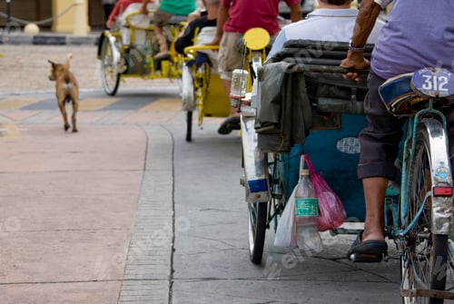 Preview: Trishaws In George Town, Penang, Malaysia