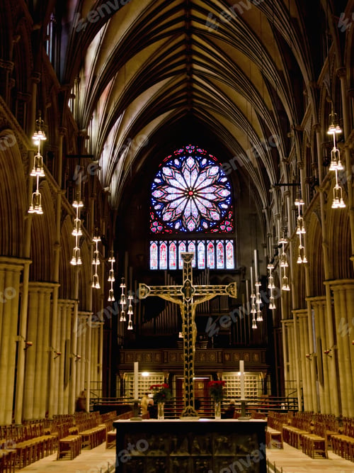 Preview: Interior Of The Nidaros Cathedral In Trondheim, Sor-Trondelag, Trondelag, Norway