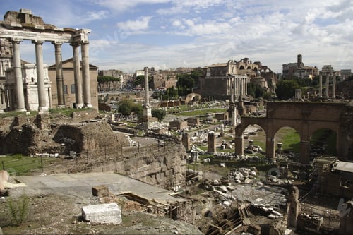 Preview: Scenic View Of Ruins, Rome, Italy