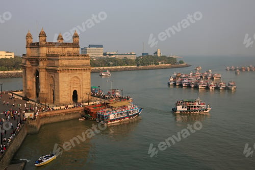 Preview: View To Mumbai Harbor And Gateway Of India, Mumbai, Maharashtra, India, South Asia