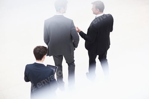 Preview: Business Colleagues In Office Building, High Angle View