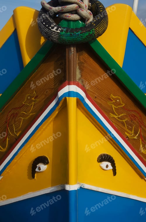 Preview: Fishing Boat In Harbor Of Marsaxlokk, Malta