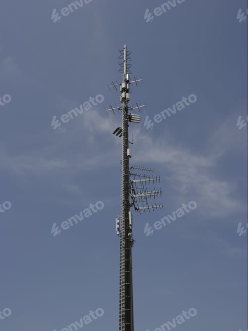Preview: Communications Tower Under Blue Sky