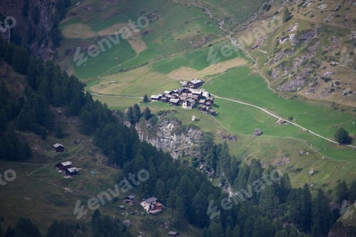 Preview: View To 'Doerflein Z'Mutt' (Village Zmutt), Zermatt, Valais, Switzerland, Europe