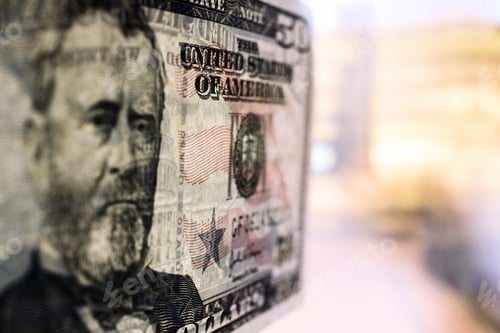 Preview: Close Up Of Us Fifty Dollar Bill