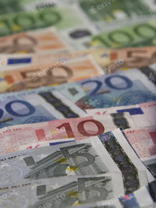 Preview: Close Up Of Different Euros