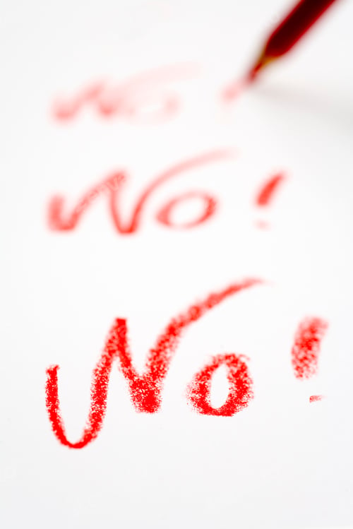 Preview: Red Pencil Writing No Multiple Times