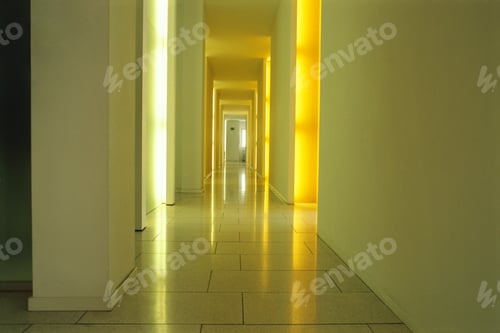 Preview: Detail View Of A Hallway With Light Shining In Through Doorways