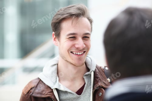 Preview: Young Man Smiling, Close Up