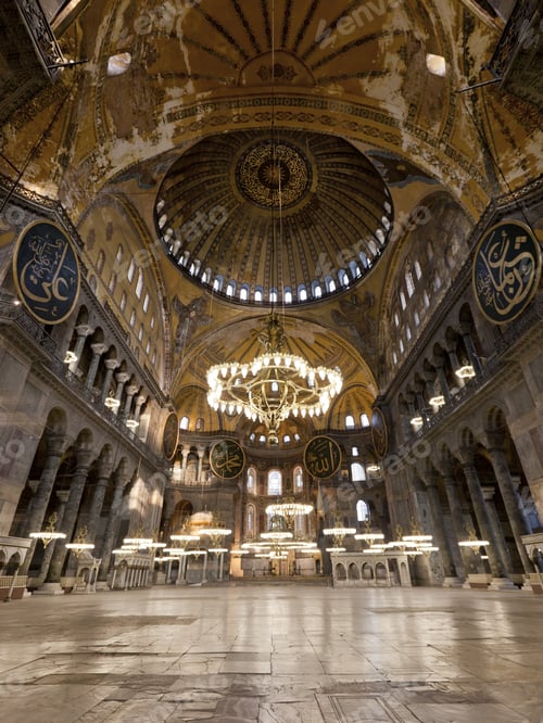 Preview: Interior View Of The Hagia Sophia, Istanbul, Turkey