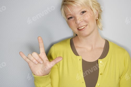 Preview: Deaf Woman Using Sign Language