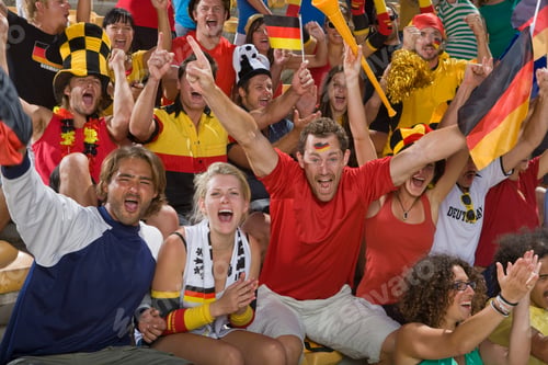 Preview: German Fans At Soccer Game In Cape Town, South Africa