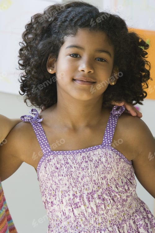 Preview: Close Up Of African Preschool Girl