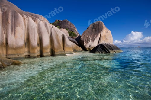 Preview: Granite Formations At Anse Source D'Argent, La Digue Island, Seychelles