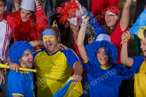 Preview: Ukrainian Fans At Soccer Game In Cape Town, South Africa