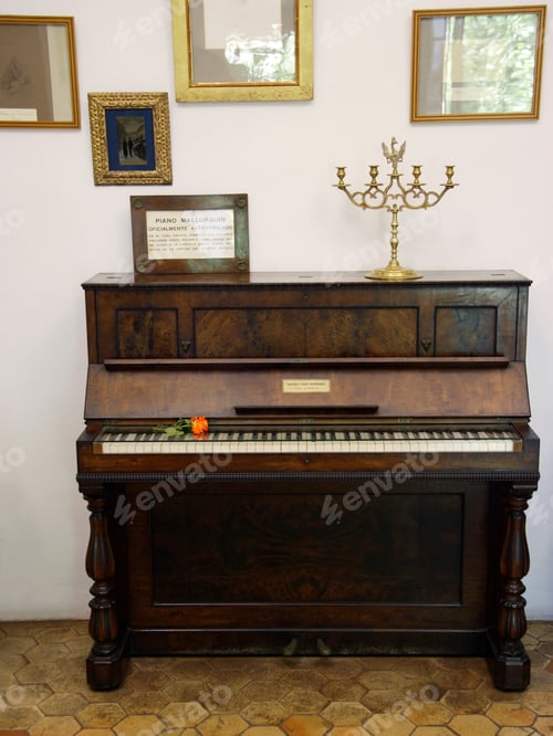 Preview: Grand Piano Of Frederic Chopin At The Real Cartuja De Valldemossa, Mallorca, Spain
