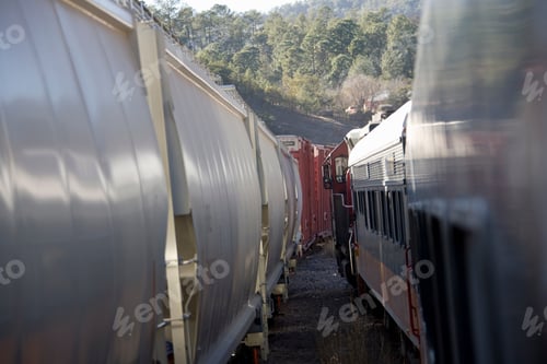 Preview: Cargo Train On The Line Of El Chepe, State Of Chihuahua, Mexico