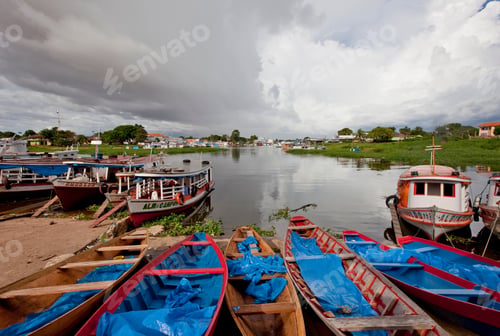 Preview: Boats At Parintins, Amazon River, Brazil