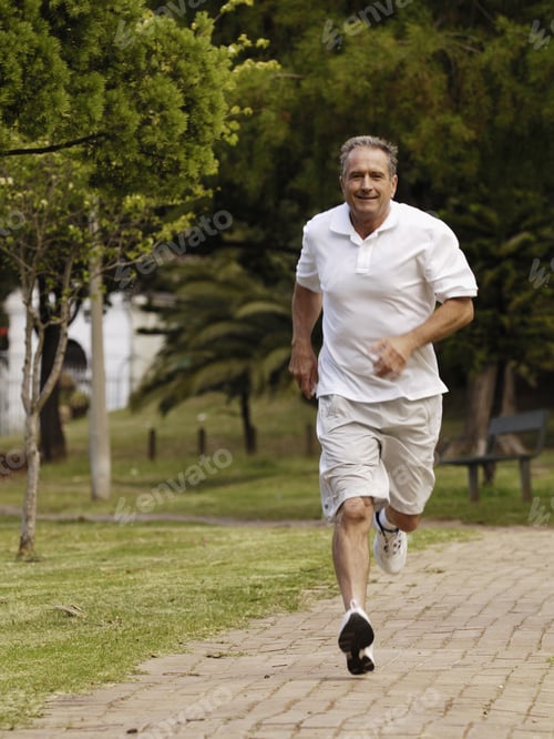 Preview: Senior Man Jogging In Park