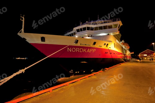 Preview: Ms Nordkapp At Night, Hurtigruten, Norway
