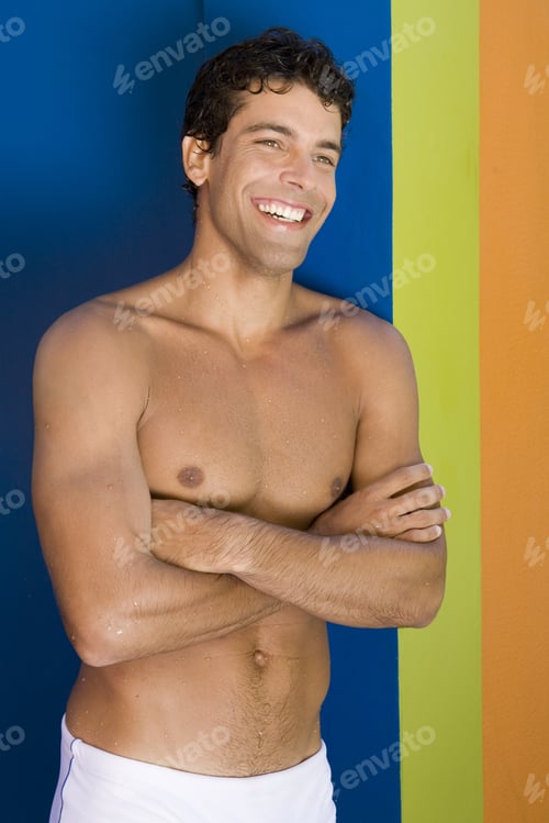Preview: Bare-Chested Man With Arms Crossed